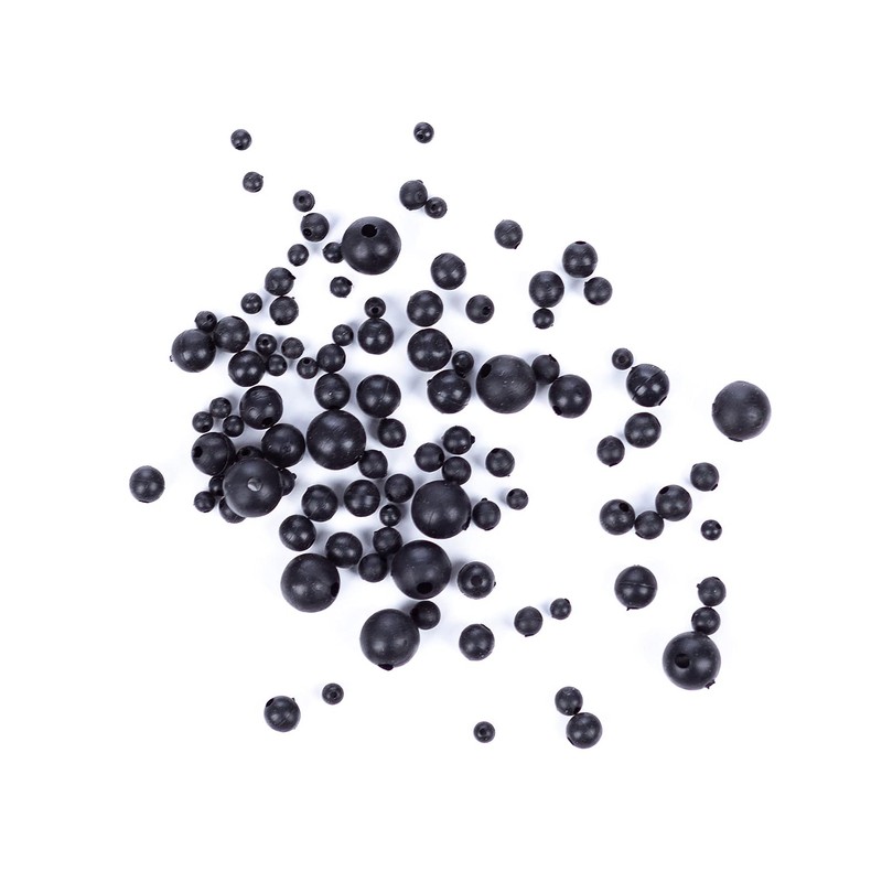 Zite Fishing Rubber Beads Fishing Assortment - 100 Pieces Stopper