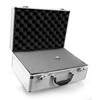 Premium Smooth Silver Aluminum Case with Foam, 15.125 x 10