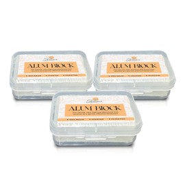 Skincare Sunday Alum Block – 100% Natural Aftershave, Unscented, Pack of 3