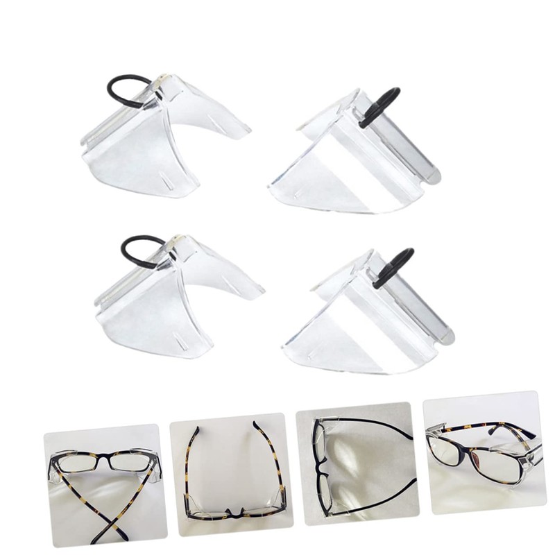 WHAMVOX 2 Pairs Glasses Side Shield Side Protectors for Eye