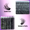 DAODER Lash Extension Fluffy 10-20MM Thick Long Lash Clusters 60D+80D