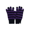 THE VINYL HOUSE MOHAIR STRIPED GLOVES PURPLE (VH2DFUAB80A)