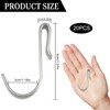 DabbOo Pack of 20 S Hooks Flat Stainless Steel Shaped