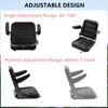 Gdrasuya10 Universal Tractor Seat, Black, Adjustable Backrest (30-180), Massage Spots,