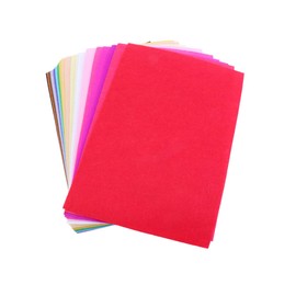 KONTONTY 40pcs Colorful Felt Cloth Nonwoven Fabric DIY Accessories for Crafts Decorations and Festivals Easy to Cut and Paste for Art Projects and Handmade