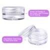 Pack of 50 Empty Cream Jars 5 ml Transparent Travel
