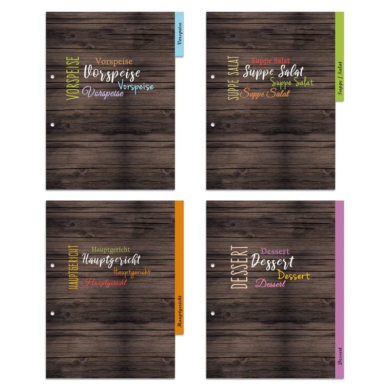 PRICARO A4 Mediterranean Folder Index 4 Part