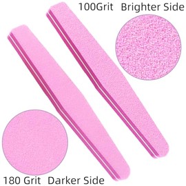 10 Pack 100/180 Grit Nail Files and buffers,Double Sided Nail Files,Nail Buffer Block,Fingernail File,Sponge Buffing Nail File,for Acrylic/Natural Nai