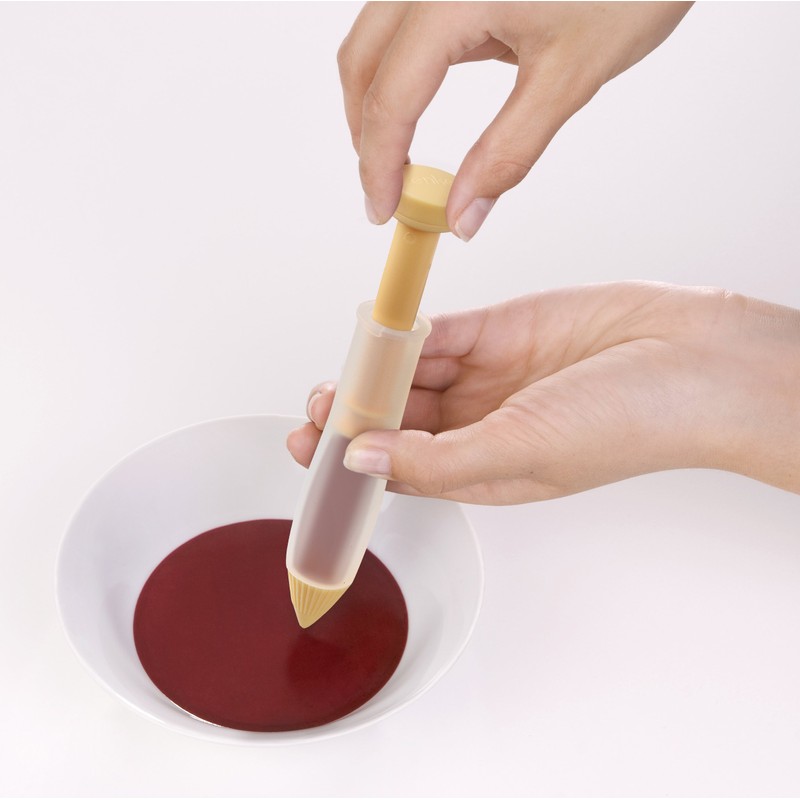 Zenker Dekorier-Garnierstift CANDY, Garnierspritze für Schokolade und Zuckerguss, Backzubehör für