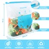 WRAPOK Zip Lock Freezer Bags Large Food Bag Plastic Ziplock