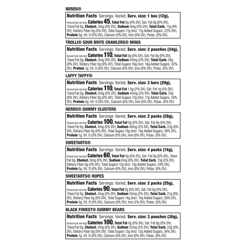 Sweetarts Party Mix, Candy 120 pcs. 40.98 oz.