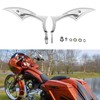 Chrome Motorcycle Cruiser Blade Mirrors For Harley Davidson Street Glide