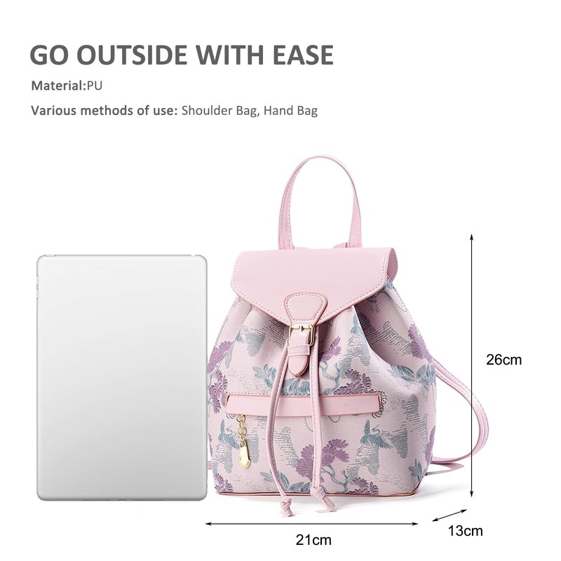 NICOLE & DORIS Fashion Mini Backpacks Women Backpack Flowers Small