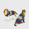 Wandershop Wondershop Geo Print Dog and Cat Sweater , Blue,