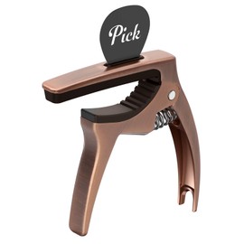 TANMUS 3in1 Guitar Capo for Acoustic and Electric Guitars(with Pick Holder and 4Picks),Ukulele,Guitar Accessories