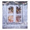 Waterproof Christmas Curtain Window Decorations Christmas Ornaments Home Living Room