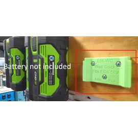 New Intro Price EGo 56V Wall Dock, Mount, Store EGo Battery, USA PN# E56-WD