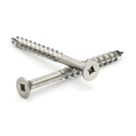 #12 Deck Screws 305 Stainless Steel Square Drive Type 17 Wood Cutting Point #12 x 2 inch Qty 100