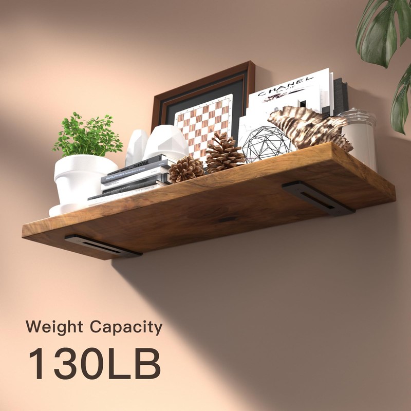 6 Pack 8 Inch Shelf Brackets,1/5" Thick Heavy Duty L