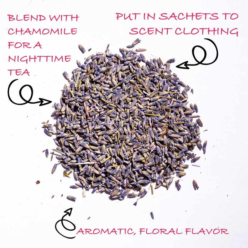 Worldwide Botanicals Organic Lavender Flowers, 4 ounces, Pure European Lavender