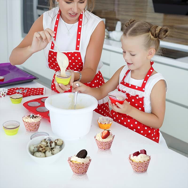 KOSTOO Cupcake Wrappers 50pcs/Pack Lace Cupcake Liners Laser Cut Cupcake