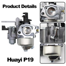 YGQ 212cc Carburetor Kit Huayi P19 OEM 16100-ZH8-W61 for Predator 212 cc Honda GX160 Coleman Ct200u Bt200x Kt196 196cc 224cc Mb165 Mb200 6.5hp Mini Bike Water Pump Pressure Washers