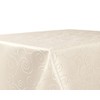 Tablecloth Ornamental Circles Pattern, Damask Fabric Non-Iron, Rectangular 130 x
