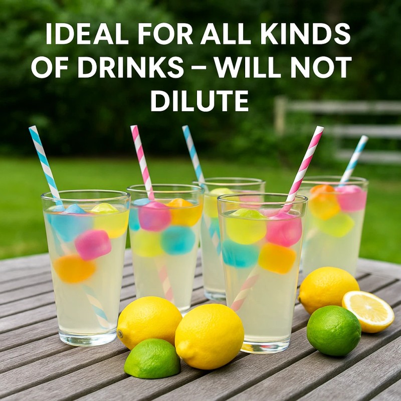 Dependable Industries Inc. Essentials 36-Pack Reusable Ice Cubes – 1"