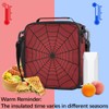 TropicalLife Red Spider Web Kids Lunch Boxes, Insulated Lunch Bag