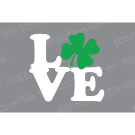 Shamrock Clover Decal Stickers -ST. Patricks Day LOVE