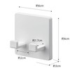 Yamazaki 5953 Film Hook, Shaver Holder, White, Approx. W 2.4