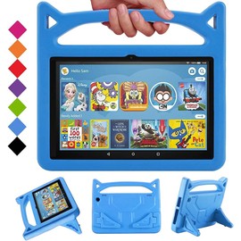 All-New 8 inch Tablet Case (12th/10th Generation, 2024/2020 Release),Light Weight/Shock-Absorption/Anti Slip/High Impact/Handle Friendly Kids Case for All-New 8 inch Tablet (Blue)