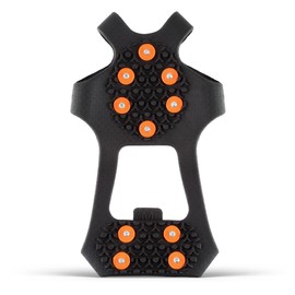 2GO Everyday Icegrip Universal Non-Slip Shoe Spikes, 10 Spikes for the Whole Foot, Shoe Claws, Crampons, Snow Spikes, Snow Chains for Shoes, Optimal Grip on Ice and Snow, Size S