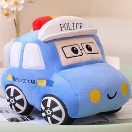 OUKEYI Car Stuffed Toy,11.8"/30cm Soft Taxi Plush Toy/Police Car Stuffed ToyStuffed Car Plush Pillow Toy,Gifts for Kids or Birthday Party (Police car)