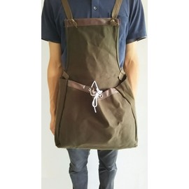 Pure Cotton Canvas Apron Bag for Wild Vegetables TS-12