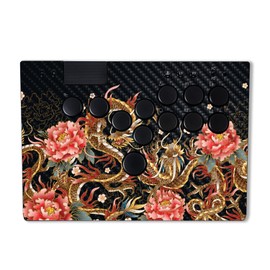 MightySkins Carbon Fiber Skin Compatible with Razer Kitsune - Stitch Dragons | Protective Durable Textured Carbon Fiber Finish | Easy to Apply | Made in The USA