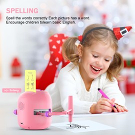 Smart Drawing Robot for Kids,Montessori Educational Painting Toy for 5+ with Voice Interaction&16 Color Pens,Magic Drawing Robot with 150 Learning Word Cards ,Ideal Gift for 5+ Year Old Boys Girls
