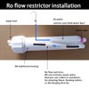 Malida 1/4 inch quick connector fittings Flow Restrictor for RO