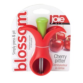 Joie Blossom Cherry Pitter, Remove Pits with Precision and Ease, Comfortable Grip and Press Tool, Efficient Kitchen Gadget, BPA-Free