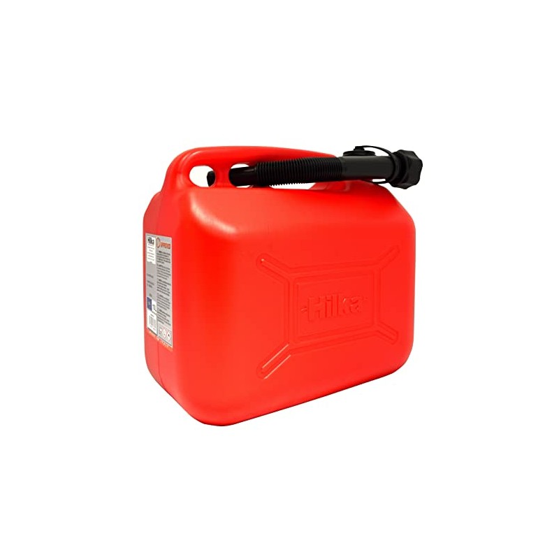Hilka 84809530 10L Red Plastic Fuel Can
