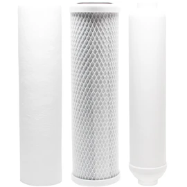 Replacement Filter Kit Compatible with Rainsoft 9596 RO System - Includes Carbon Block Filter, PP Sediment Filter & Inline Filter Cartridge - Denali Pure Brand