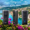Colibri Monaco Triple Jet Flame Cigar Lighter, Wind Resistant, Blue