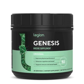 LEGION Greens Supplement, Natural Energy and Immunity Blend, 30 Servings