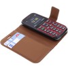 foto-kontor Case Compatible with Doro Primo 366 Book Style Brown