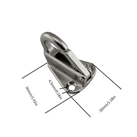 5 x Mudguard Hooks Strong Stainless Steel Safety Hook Marine Spring Snap Fender Hanger for Pull Ship Boat