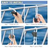 Stainless Steel Boat Fender Clips - Quick Release for Easy