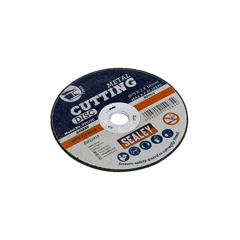 Sealey PTC/3C5 Cutting Disc Ø75 x 2mm 10mm Bore Pack