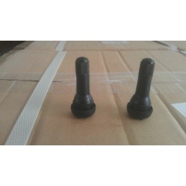 V-PRO 25 Valves TR418 STANDARD 2" SNAP IN TUBELESS BLACK RUBBER TIRE VALVE STEM