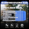 6 Pack 6x16 Inch MERV 8 RV Air Conditioner Replacement