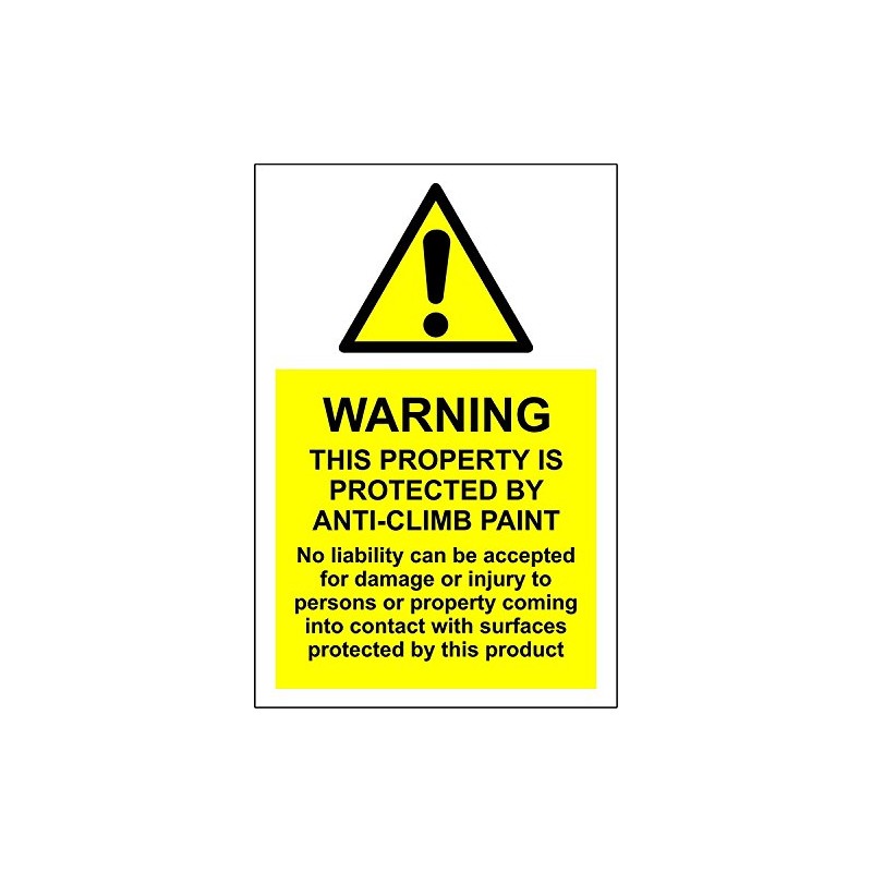 CCTV security Warning this property is protected by anti-climb paint